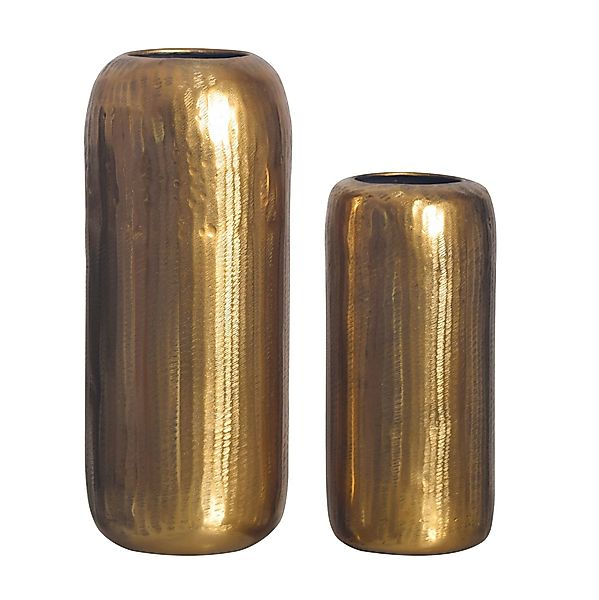 FINEBUY Tischvase FB65085 (2er Set Aluminium günstig online kaufen