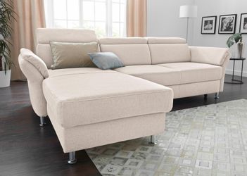 sit&more Ecksofa "Avignon L-Form" Kopfteilverstellung, wahlweise mit Bettfu günstig online kaufen
