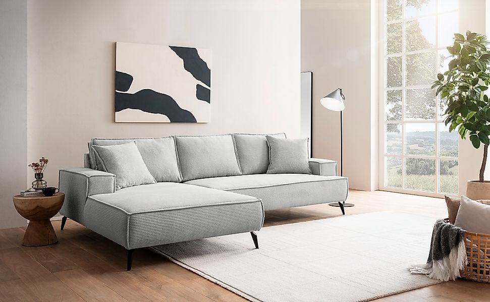 andas Ecksofa »TVINNU, L-Form in Cord, Sofa«, wahlweise Recamiere rechts/li günstig online kaufen