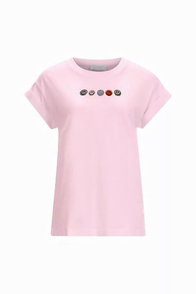 Rich & Royal T-Shirt Damen T-Shirt mit Strass-Applikation (1-tlg) günstig online kaufen