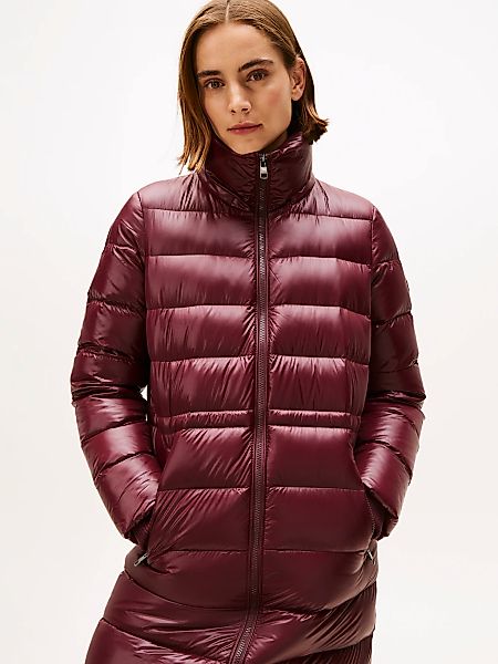 Tommy Hilfiger Steppmantel "GLOSS HW DOWN WAIST REG MAXI" in leicht glänzen günstig online kaufen