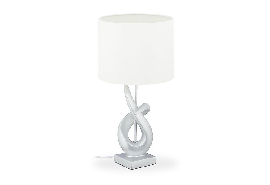 relaxdays Schreibtischlampe Tischlampe modern silber günstig online kaufen
