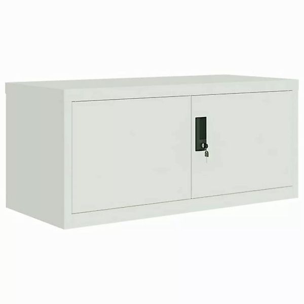 furnicato Aktenschrank Hellgrau 90x40x40 cm Stahl (1-St) günstig online kaufen