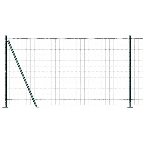 vidaXL Zaun mit Pfosten Grün 1,2 x 10 m Stahl und PVC 3350829 günstig online kaufen