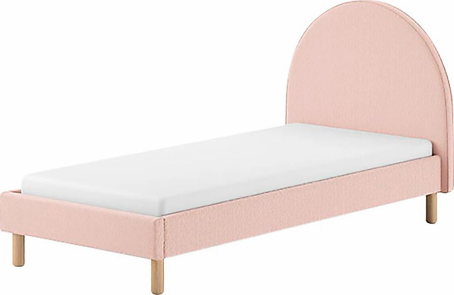 Vipack Polsterbett "Moon, mit flauschigem Bouclé Stoff in verschiedenen Far günstig online kaufen