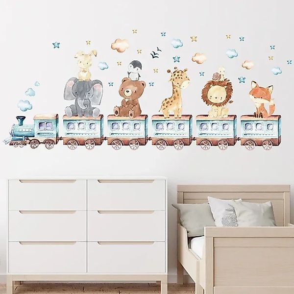 Montegoni Wandsticker Kinder Tier Wandsticker, Wandaufkleber günstig online kaufen