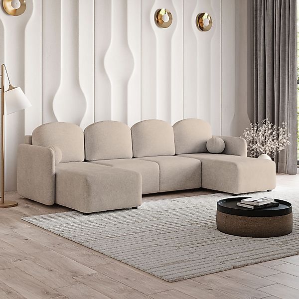 Masseno Ecksofa NUBERO mit Schlaffunktion U-Form, günstig online kaufen