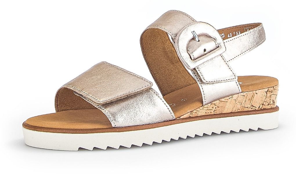 Gabor GENUA Keilsandalette, Riemchensandale, Sommerschuh, Komfortschuh günstig online kaufen