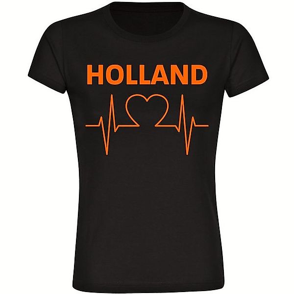 multifanshop T-Shirt Damen Holland - Herzschlag günstig online kaufen