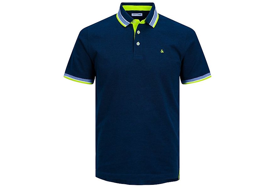 Jack & Jones Poloshirt Jack&Jones Polo XXL navy Neon-Details JJEPAULOS günstig online kaufen