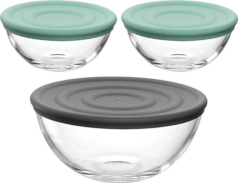 LEONARDO Schale »Schalen-Set CUCINA, 6-teilig, 3 Schüsseln mit Silikondecke günstig online kaufen