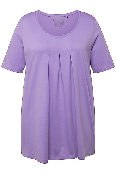 Ulla Popken T-Shirt T-Shirt Zierfalten A-Linie günstig online kaufen