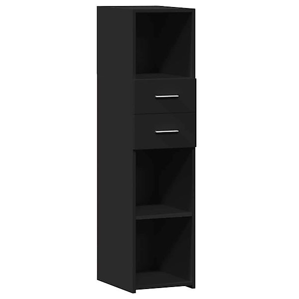 vidaXL Highboard Schwarz 30x42,5x124 cm Holzwerkstoff 846153 günstig online kaufen