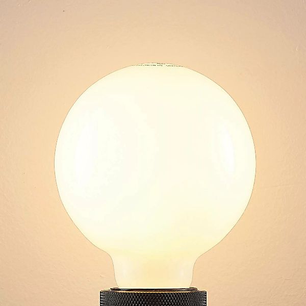 LED-Lampe E27 8W 2.700K G95 Globe dimmbar opal 3er günstig online kaufen