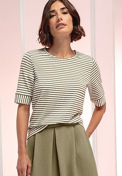 bianca Kurzarmshirt DINIA im Ringel-Look und angesagter Trendfarbe günstig online kaufen