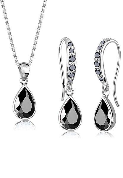 Elli Schmuckset Tropfen Zirkonia Weiß 925 günstig online kaufen