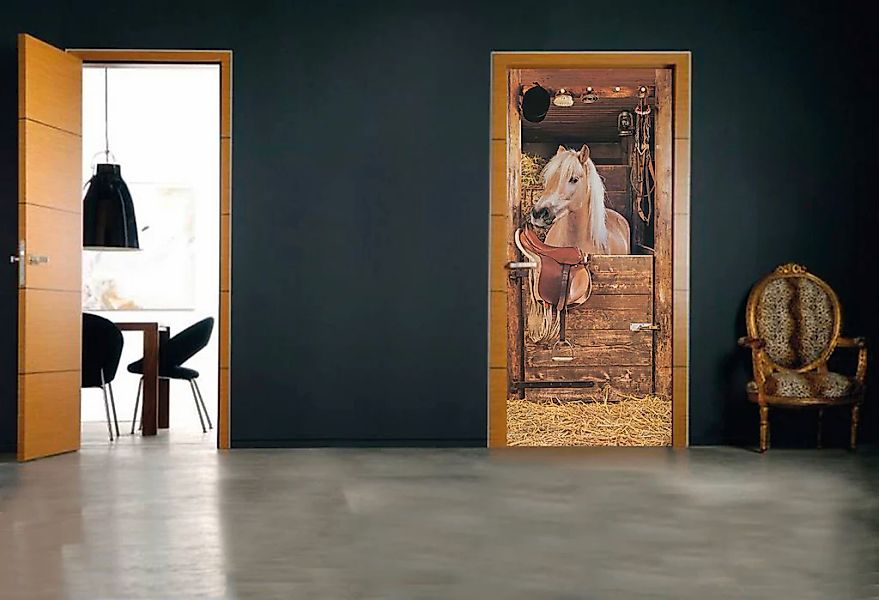Papermoon Fototapete Horse in Stable - günstig online kaufen