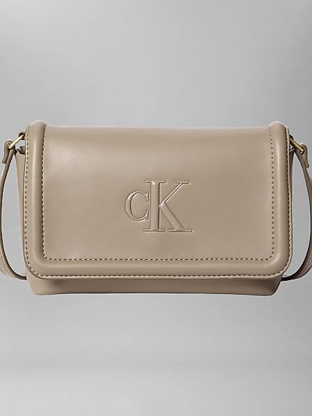 Calvin Klein Umhängetasche "RAISED CK FLAP CROSSBODY" Damen-Schultertasche, günstig online kaufen