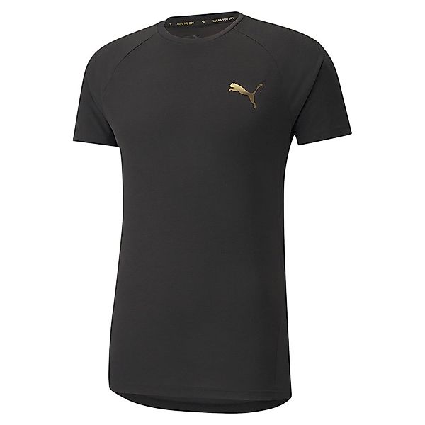 Puma Evostripe Kurzarm T-shirt S Puma Black / Gold günstig online kaufen