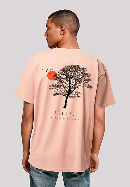 F4NT4STIC T-Shirt "Oversize Escape Discover the World Tree Birds" Premium Q günstig online kaufen