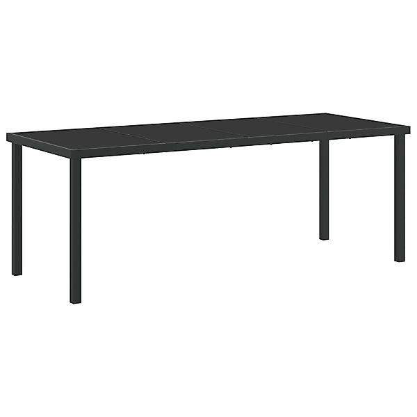 vidaXL Gartentisch Gartentisch Schwarz 200x80x73 cm günstig online kaufen