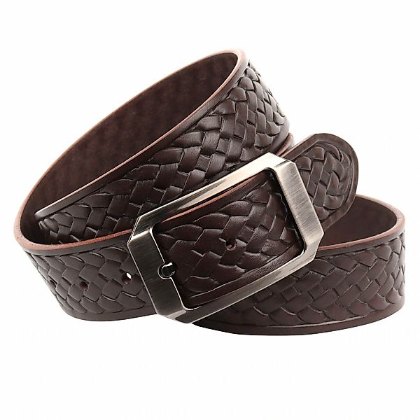 Anthoni Crown Ledergürtel Pflanzlich gegerbter Vollrindledergürtel mit Flec günstig online kaufen