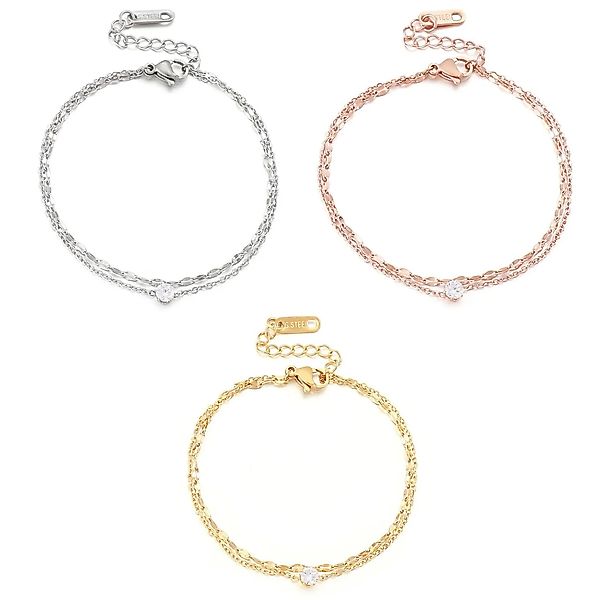 Eyecatcher Armkette Elegantes mehrreihiges Armkettchen mit günstig online kaufen