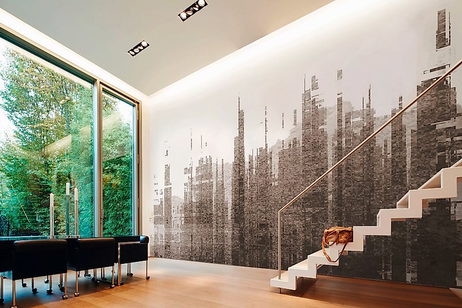 Architects Paper Fototapete »Atelier 47 Skyline Artwork 3«, Stadt, Vlies, W günstig online kaufen