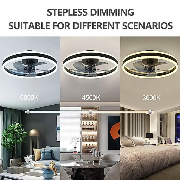 Athlix Deckenventilator Deckenleuchte LED Deckenventilator mit günstig online kaufen