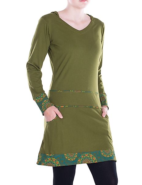 Vishes A-Linien-Kleid Damen Kleid Baumwolle Casual günstig online kaufen