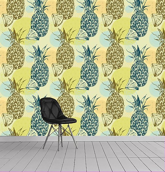 queence Vinyltapete »Luka«, bedruckt-tropisch, 90x250cm, selbstklebend, kin günstig online kaufen