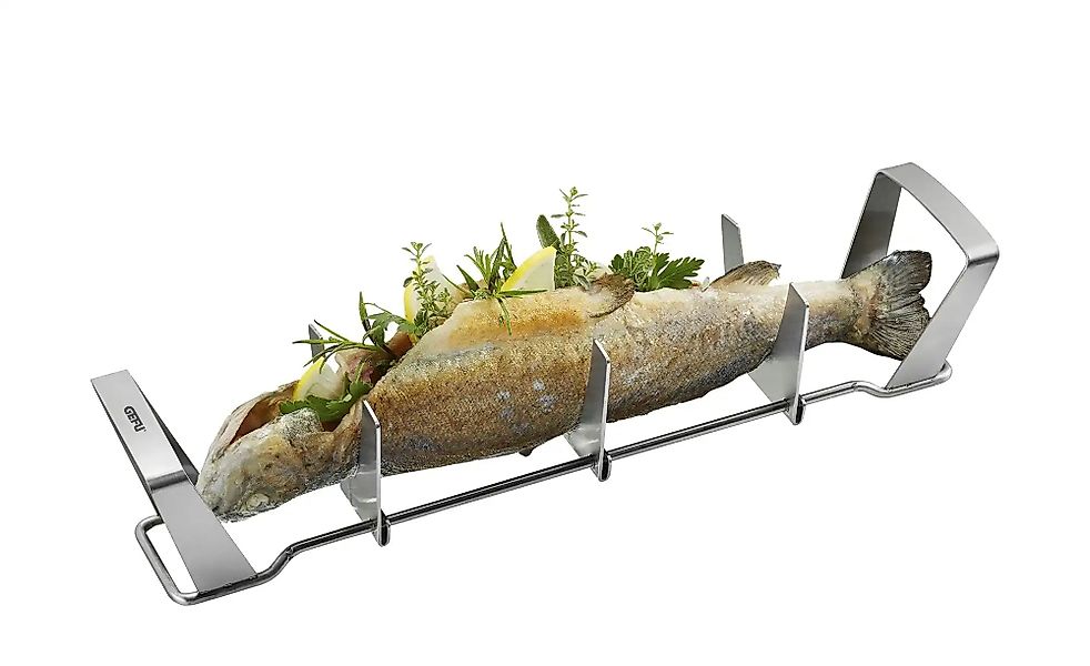 Gefu Fischhalter  BBQ ¦ Edelstahl ¦ Maße (cm): B: 7,7 H: 7,8 Küchenzubehör günstig online kaufen