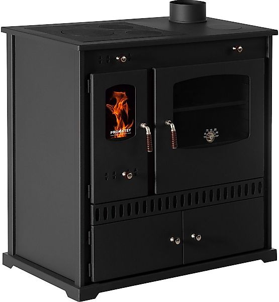 Prometey Kaminofen Küchenofen Perfect ECO schwarz, günstig online kaufen