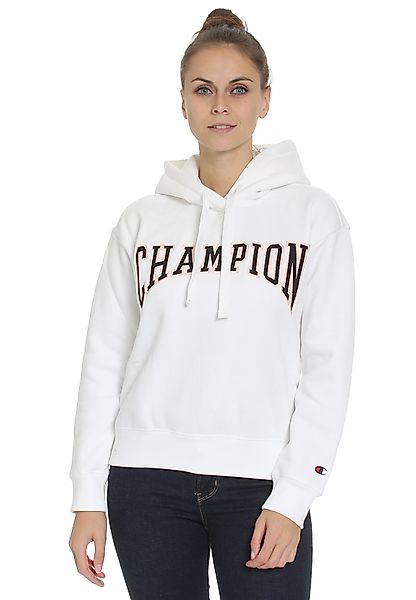 Champion Damen Kapuzenpullover 114766 WW001 WHT Weiß günstig online kaufen