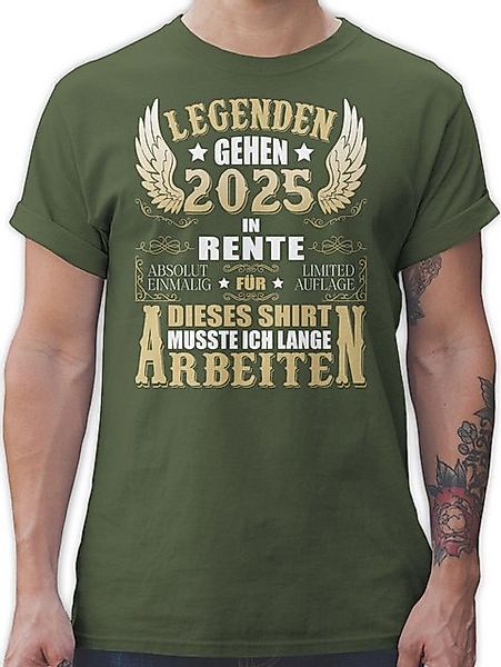 Shirtracer T-Shirt Legenden gehen 2025 in Rente für dieses Shirt, Lustiges günstig online kaufen