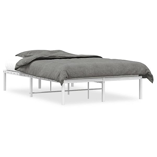 vidaXL Bettgestell Metall Weiß 120x190 cm Modell 11930008 günstig online kaufen