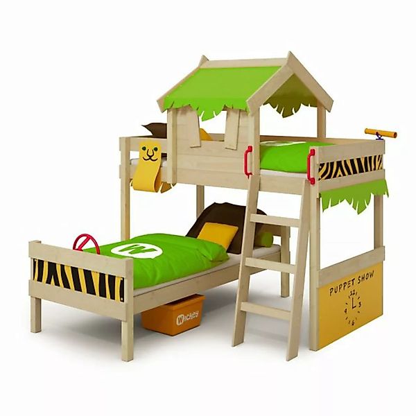 Wickey Kinderbett Crazy Jungle, Spielbett, 90 x 200 cm Hochbett (Holzpaket günstig online kaufen