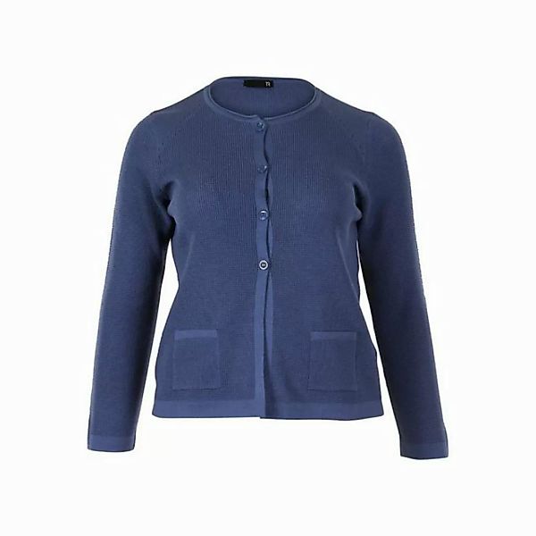 Rabe Strickjacke blau regular (1-tlg) günstig online kaufen