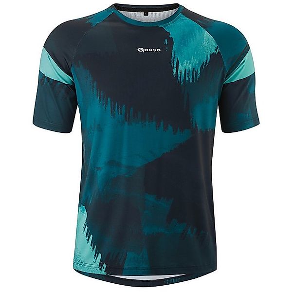 Gonso Print-Shirt Große Größen Bike-Shirt Kurzarm Masino blau-türkis Gonso günstig online kaufen