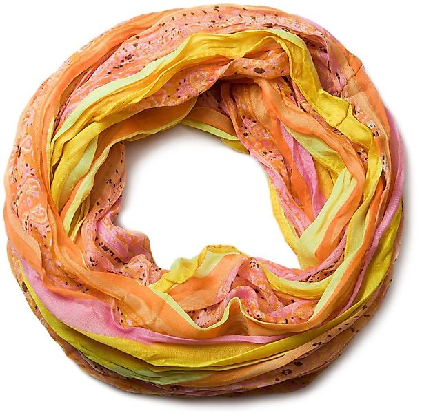 styleBREAKER Loop Loop mit Streifen Paisley günstig online kaufen
