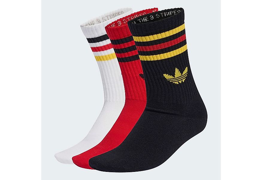 adidas Originals Sportsocken 3-STREIFEN CREW 3ER-PACK (3-Paar) für Laufen, günstig online kaufen
