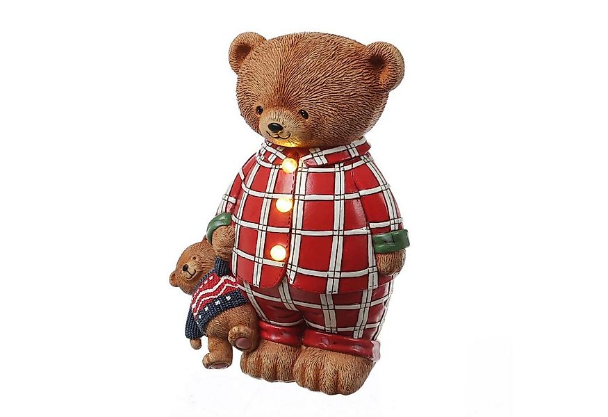 MARELIDA LED Dekofigur LED Bär Teddybär im Schlafanzug Weihnachtsdeko Dekof günstig online kaufen