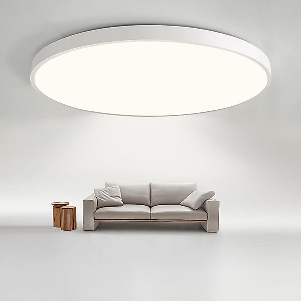 JDONG LED Deckenleuchte Flach Rund Weiß günstig online kaufen