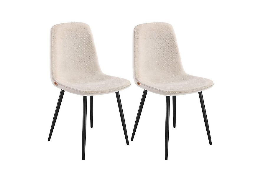 VASAGLE Esszimmerstuhl Metallbeine, verstellbare Füße, pflegeleicht (2 St), günstig online kaufen