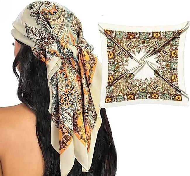 Coonoor Halstuch 90x90cm Kopftuch Bandanas Haartuch für Damen günstig online kaufen