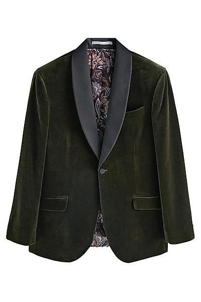 Next Jackenblazer Regular Fit Signature Samtsakko mit Schalkragen (1-tlg) günstig online kaufen