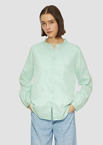 s.Oliver Langarmbluse Bluse Satinbluse mit Raffungen günstig online kaufen