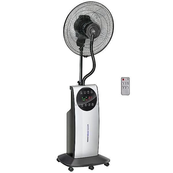 HOMCOM Standventilator 2-in-1 Ventilator, LED-Display, Timerfunktion, günstig online kaufen