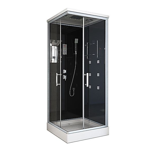 HOME DELUXE Eckdusche Duschkabine WAVE - günstig online kaufen