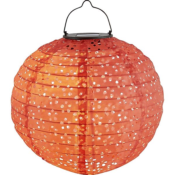 Solar-Dekoleuchte Pellaro LED Rot Ø 25 cm x 25 cm günstig online kaufen